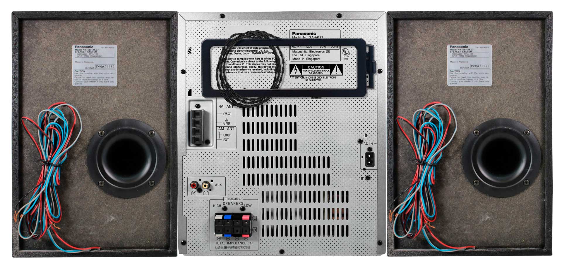 panasonic sc ak27 back side